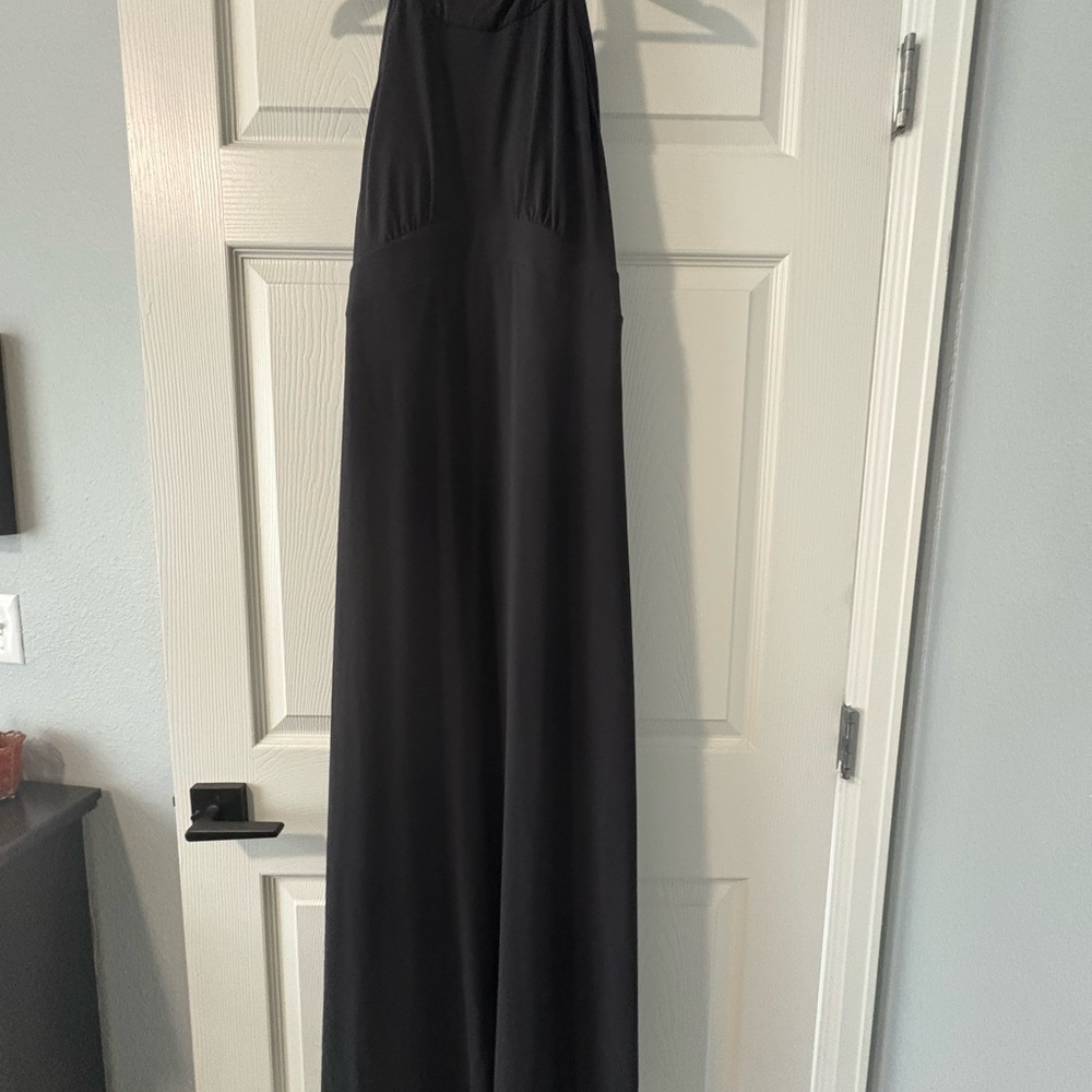Prana Black Halter Maxi Dress